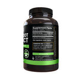 Back of PURE ORIGINAL INGREDIENTS Maca Root Capsules packaging