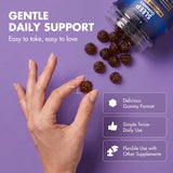 Back of Secret Element Mixed Berry Gummies pack with nutritional information