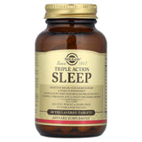 Back of Solgar Triple Action Sleep Supplement packaging