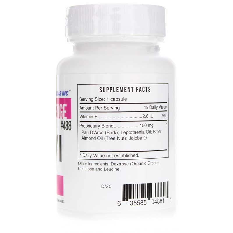 Back of Systemic Formulas Lomatium & Pau D’ Arco Blend packaging