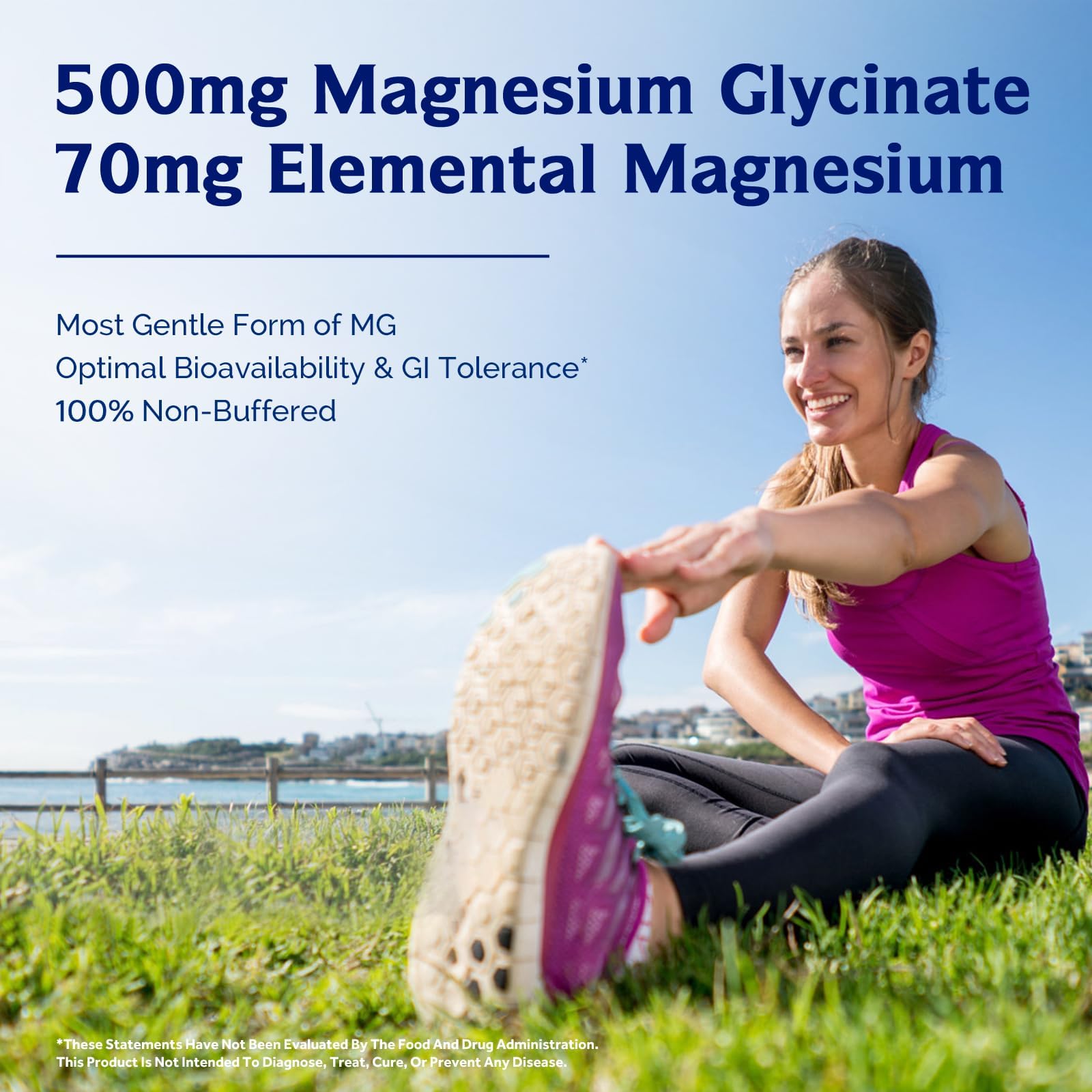 Back of the Innate Vitality Magnesium Glycinate packaging