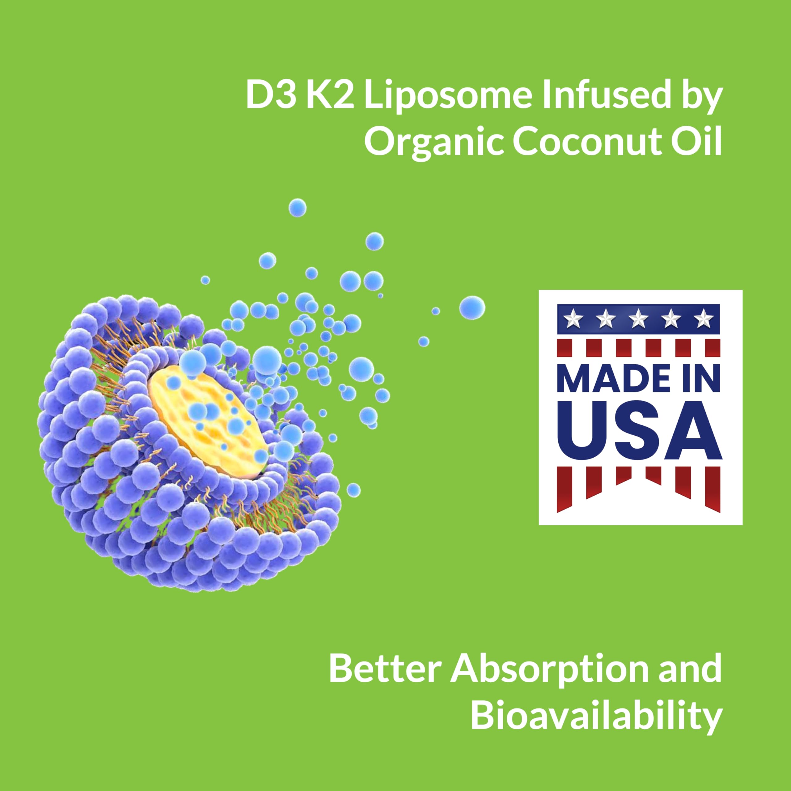Back of UpNourish Liposomal Vitamin D3 K2 softgel bottle with ingredient list