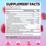 Back of YUULAI Magnesium Complex Gummies packaging