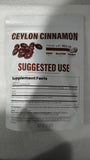 Back view of Aevezom Ceylon Cinnamon Extract Softgels packaging with ingredient list
