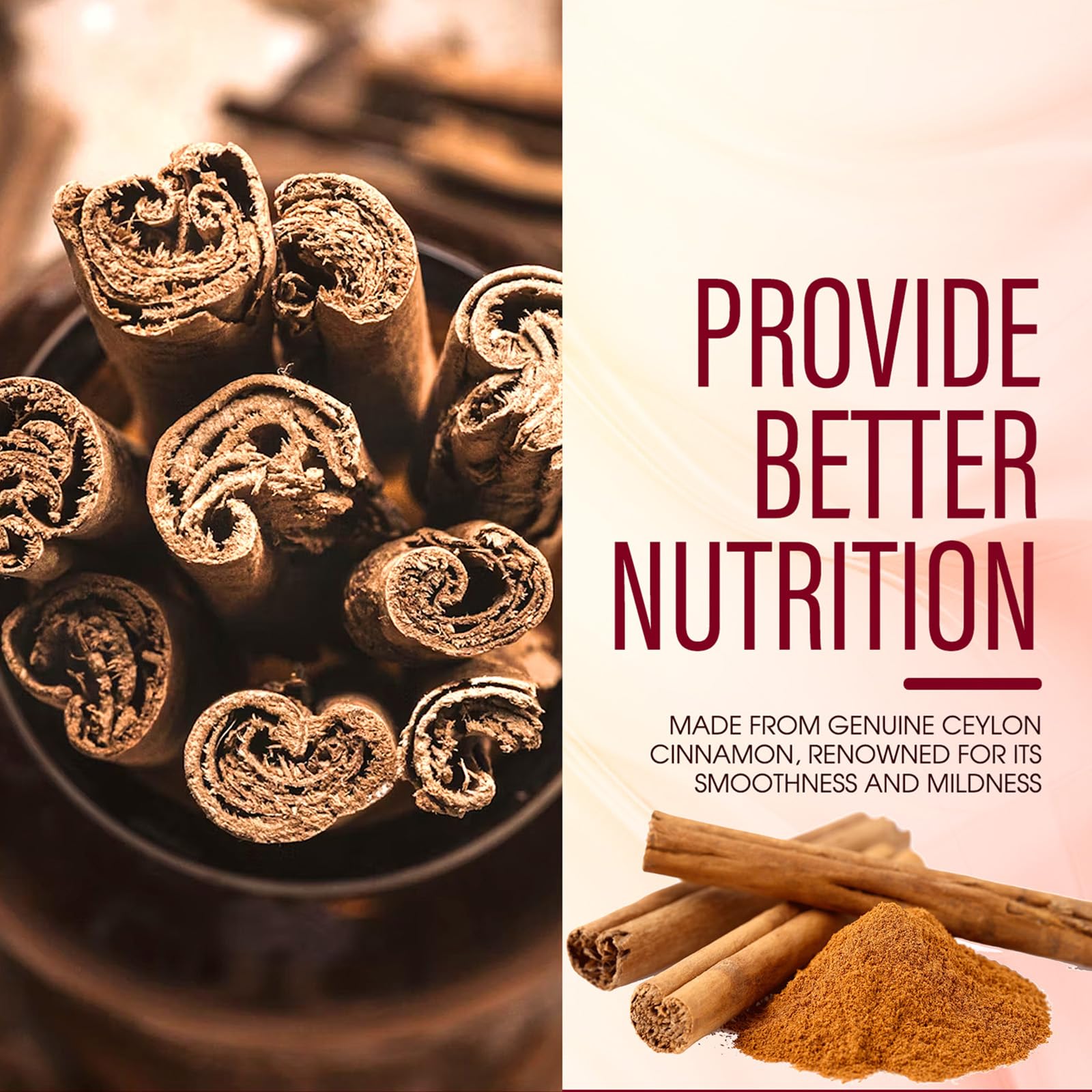 Back view of Aevezom Ceylon Cinnamon Softgels packaging
