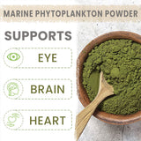 Back view of AKI ORGANIC Marine Phytoplankton Omega 3 Supplement packaging