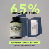 Back view of AMANDEAN Boswellia Serrata Joint Support Capsules packaging