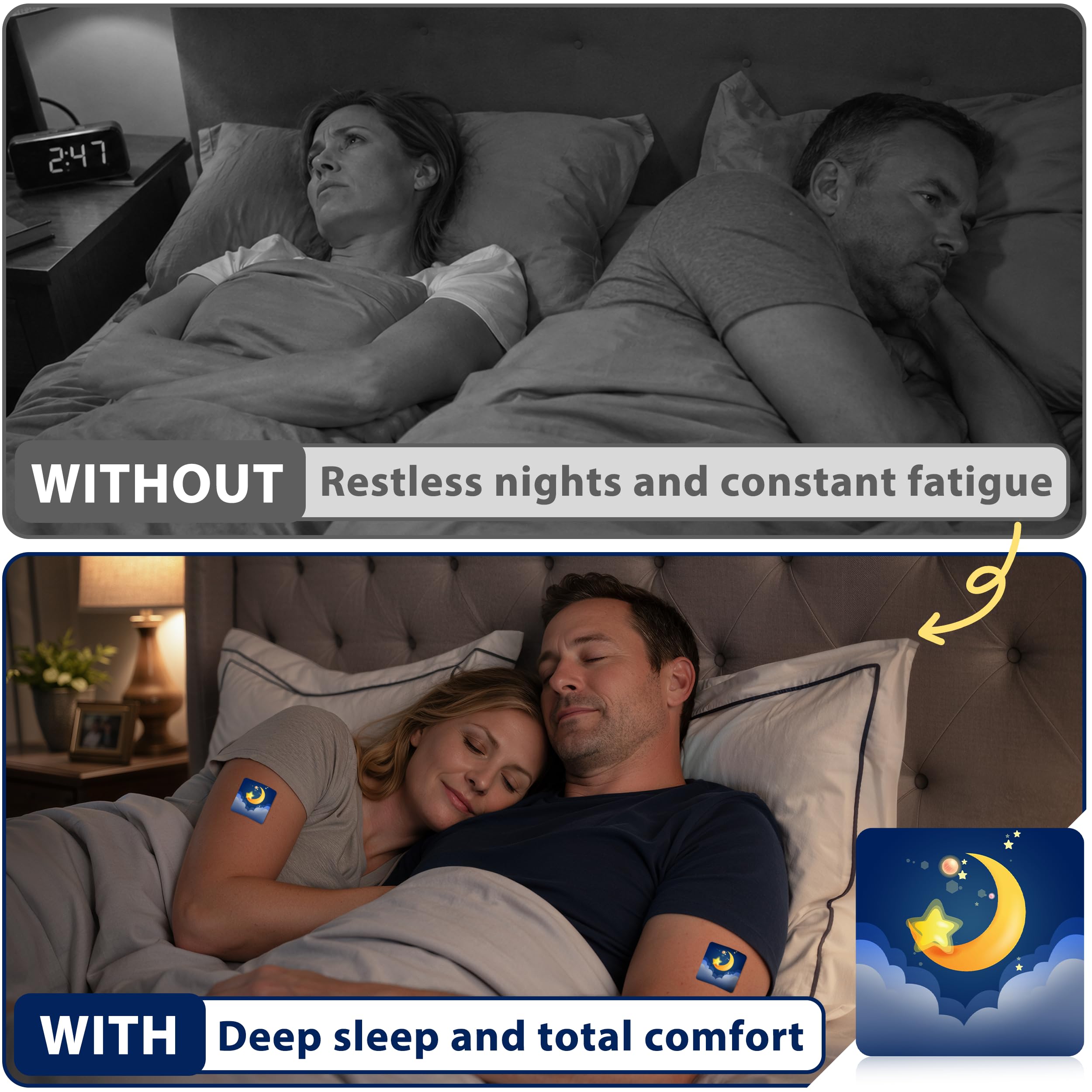 Back view of Bkafrem Sleep Patches packaging