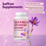 Back view of COLEPSW Saffron Supplement bottle