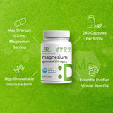 Back view of DEAL SUPPLEMENT Magnesium Glycinate bottle