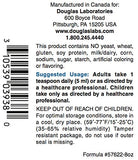 Back view of Douglas Laboratories Magnesium Supplement with ingredient list