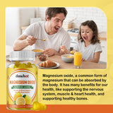 Back view of duwhot Magnesium Gummies packaging