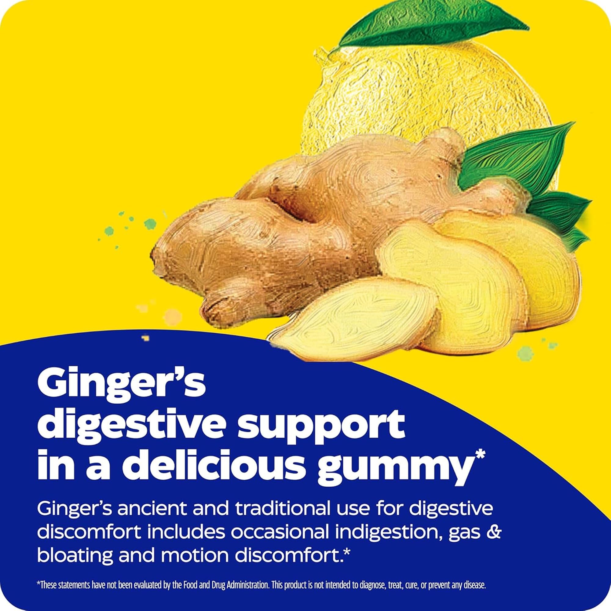 Back view of Enzymedica Ginger Gummies packaging showing ingredients