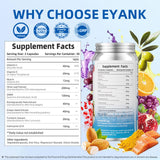 Back view of EYANK Olive Leaf Extract with ingredient list