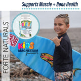 Back view of FORTE NATURALS Kids Magnesium Gummies bottle