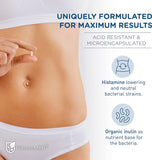 Back view of FürstenMED Bifidoflor HIT Vegan Probiotic Capsules packaging