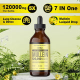 Back view of Generic Organic Mullein Drops 141g bottle