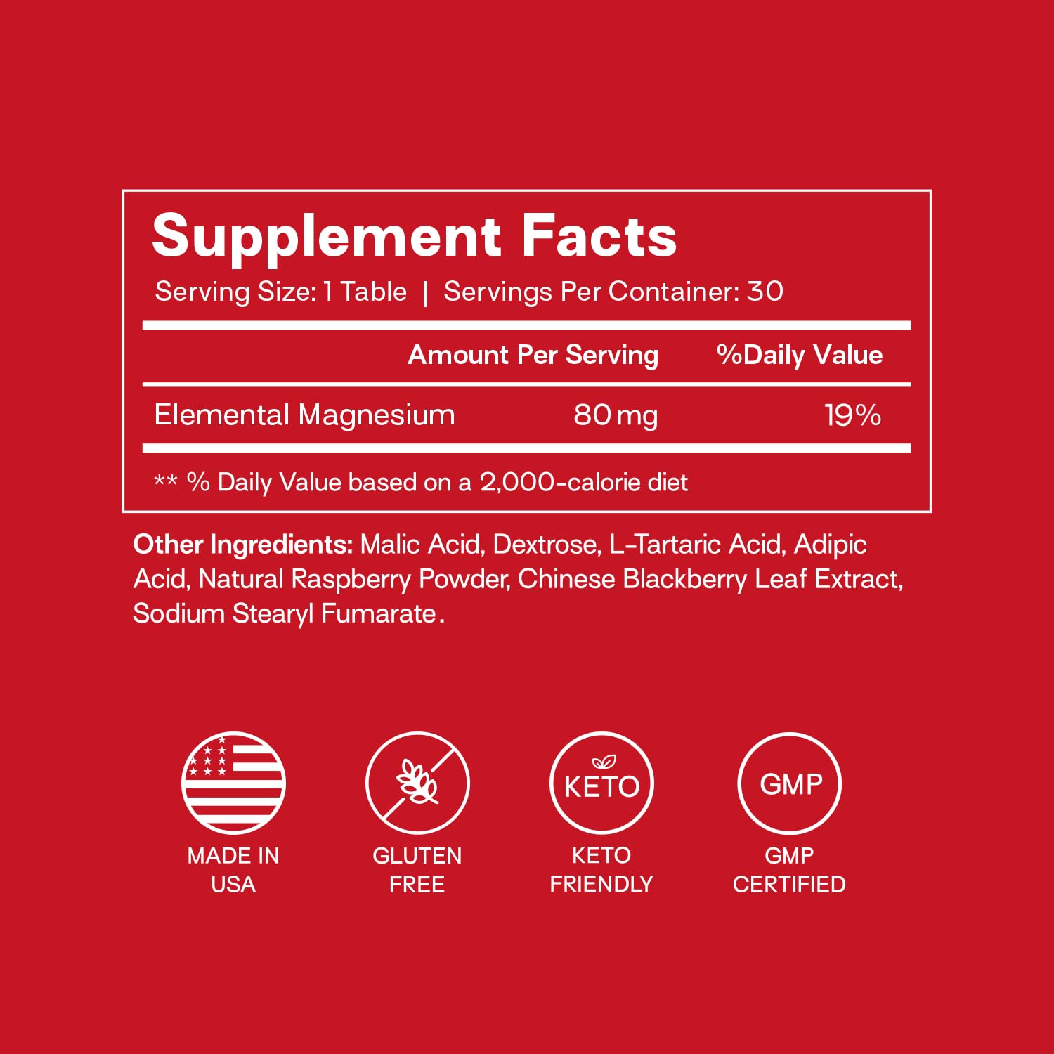 Back view of Happy Aging Effervescent Magnesium Tablets packaging