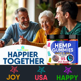 Back view of Healthergize Hemp Oil Gummies packaging