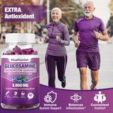 Back view of Healtionist Glucosamine Chondroitin Gummies packaging