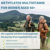 Back view of Igennus Healthcare Nutrition Multivitamin for Women 50+ packaging