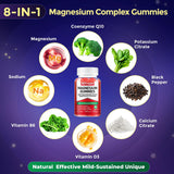 Back view of IIEltruiom Magnesium Gummies packaging