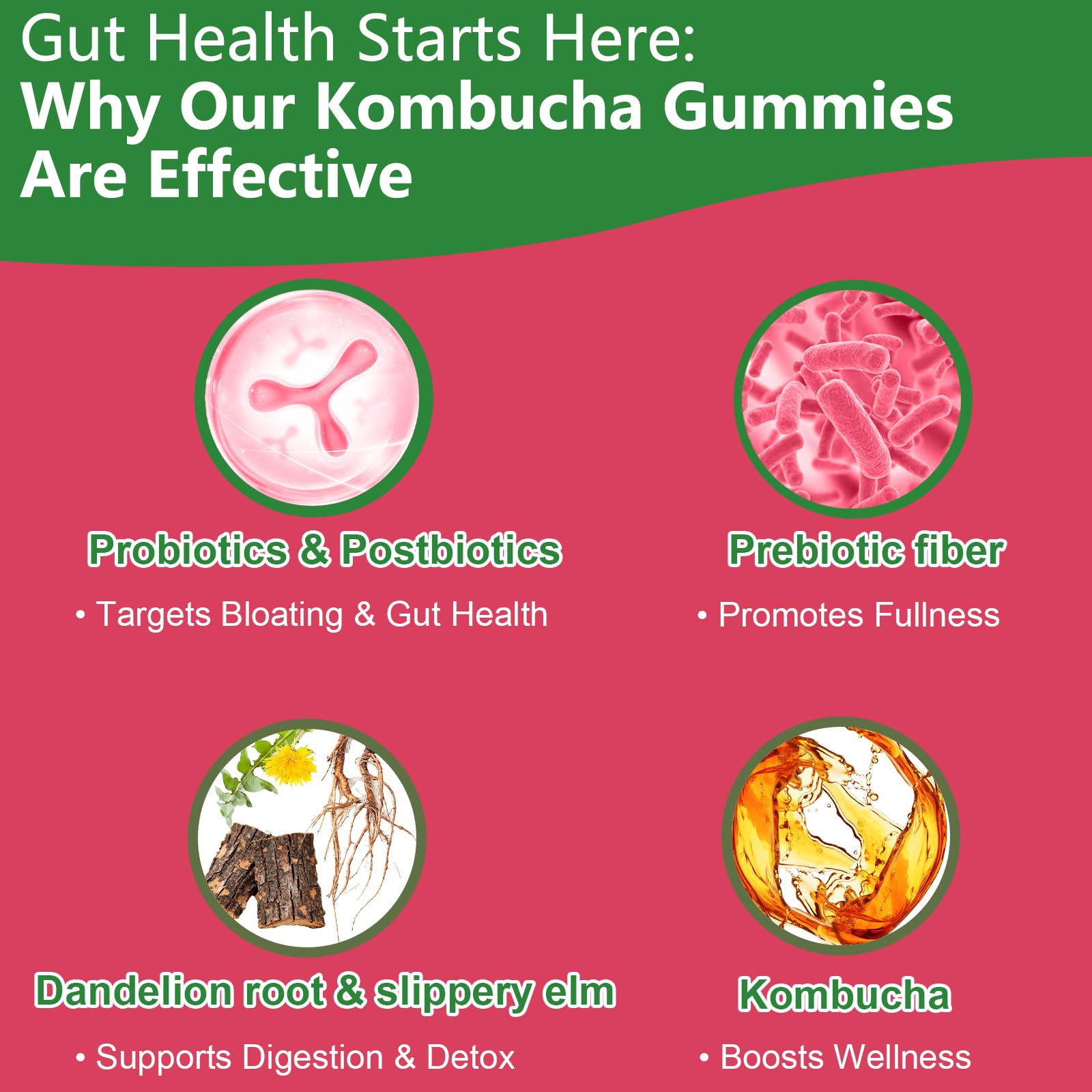 Back view of Itiban Kombucha Gummies packaging with nutritional information