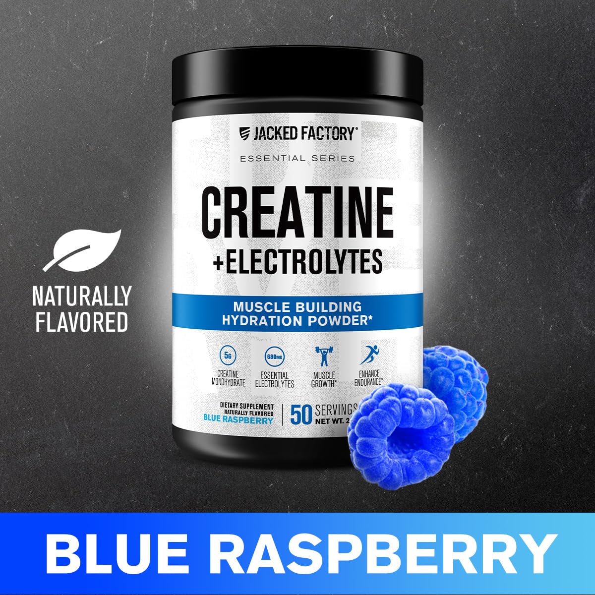 Back view of Jacked Factory Creatine + Electrolytes 575g