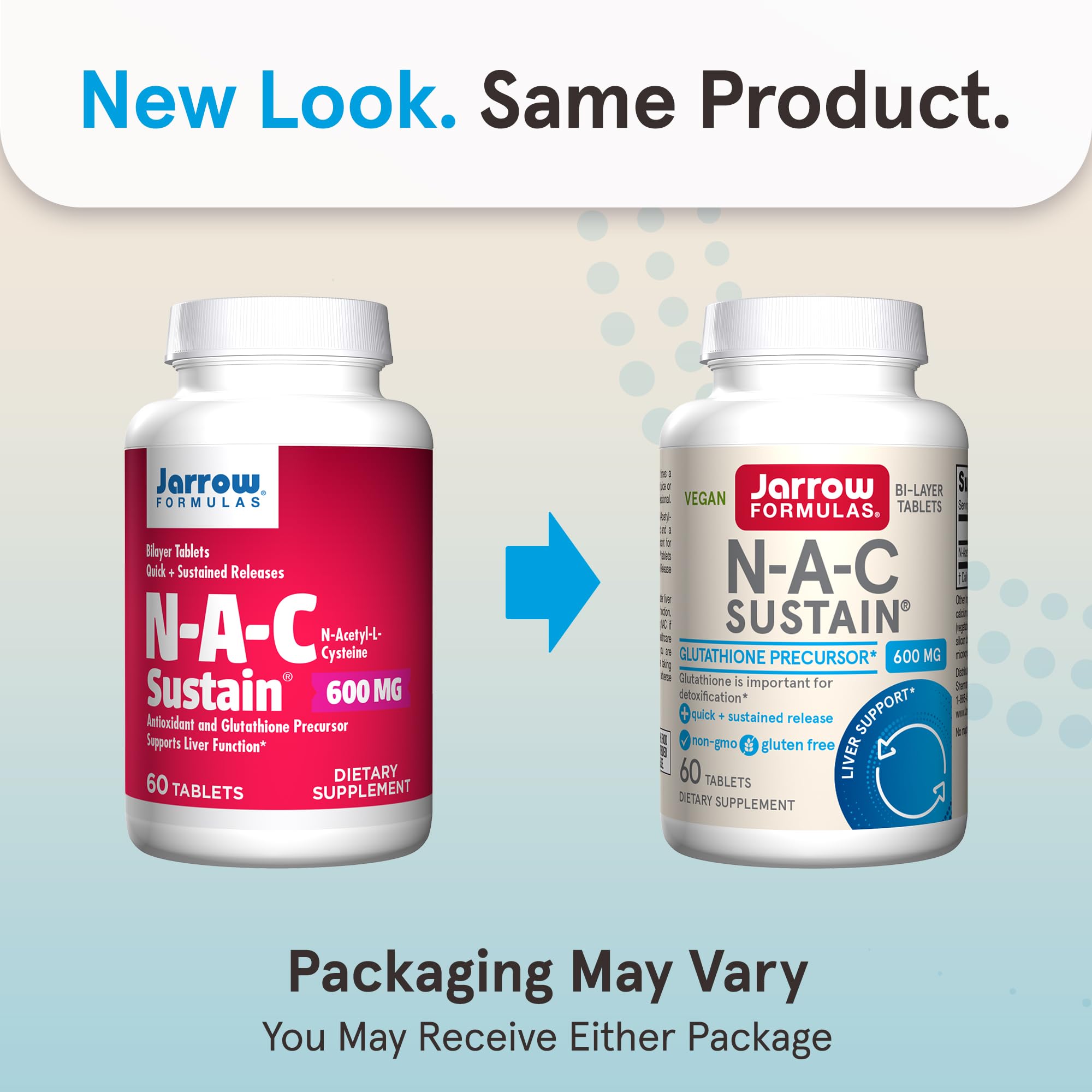 Back view of Jarrow Formulas NAC Supplement 600mg packaging
