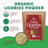 Back view of Jiva Organics Licorice Root Powder packaging