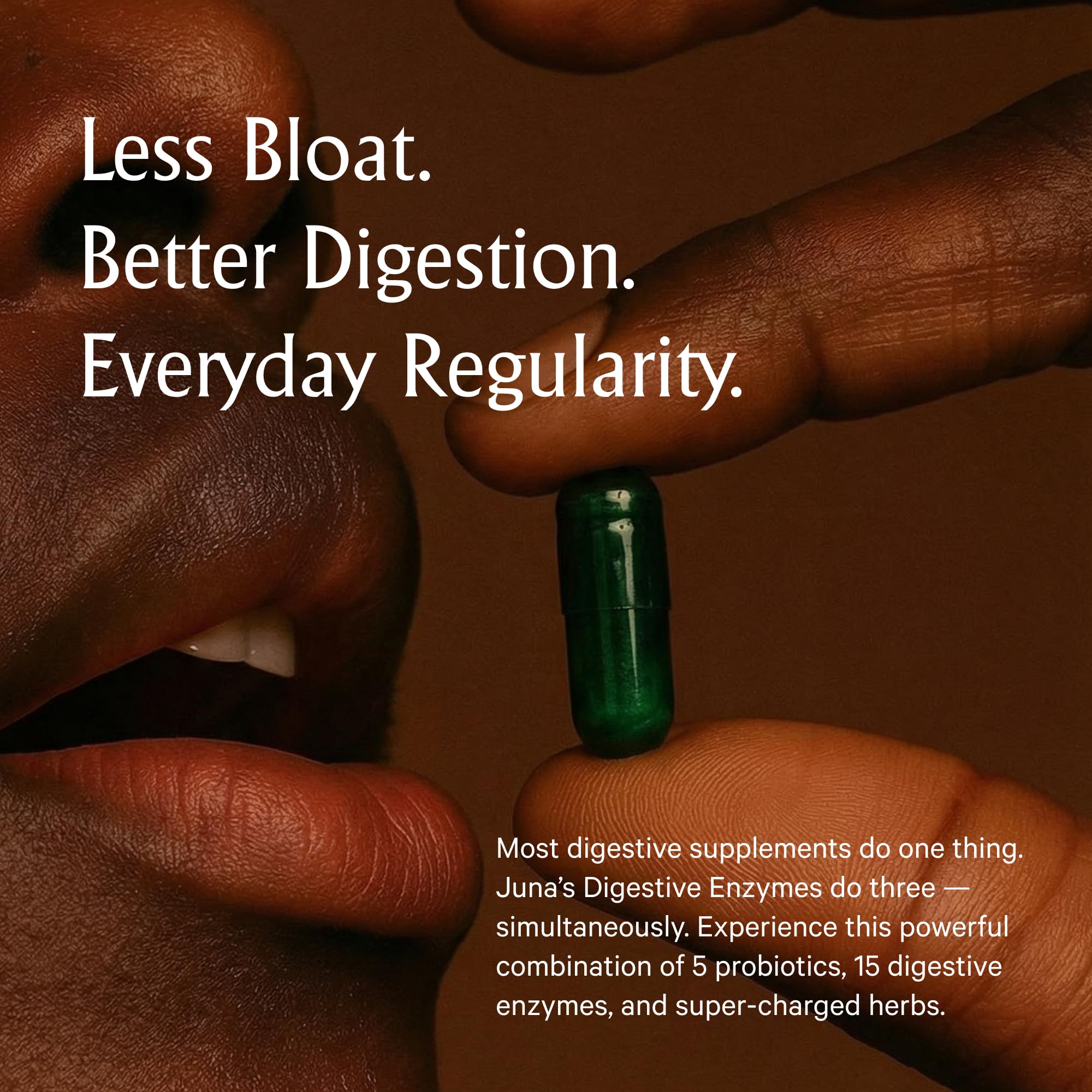 Back view of Juna Multi-Enzymes Daily Supplement 30 Capsules packaging
