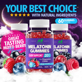 Back view of Just Nutrients Melatonin Gummies packaging