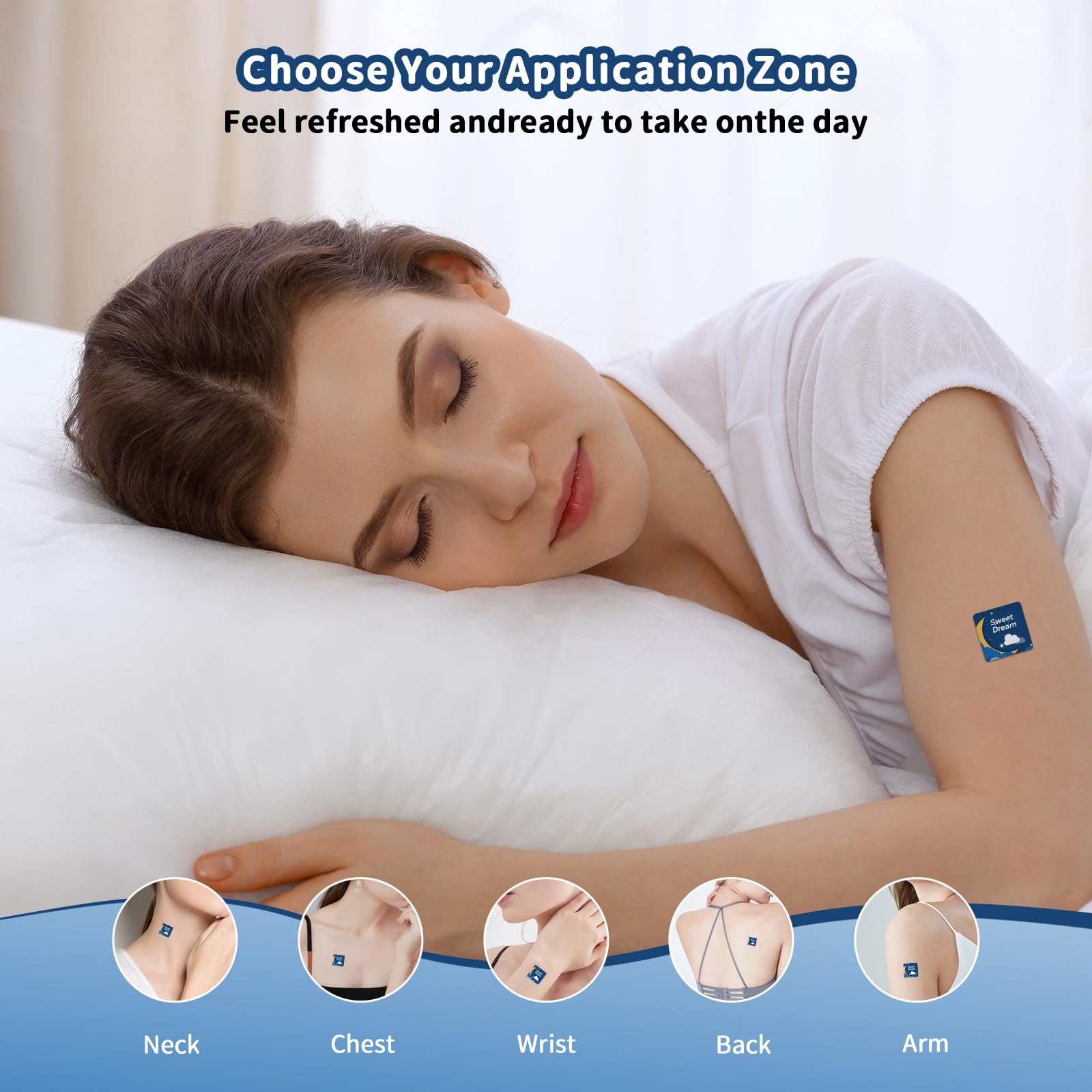 Back view of Kaeruw Plant-Based Sleep Patch packaging
