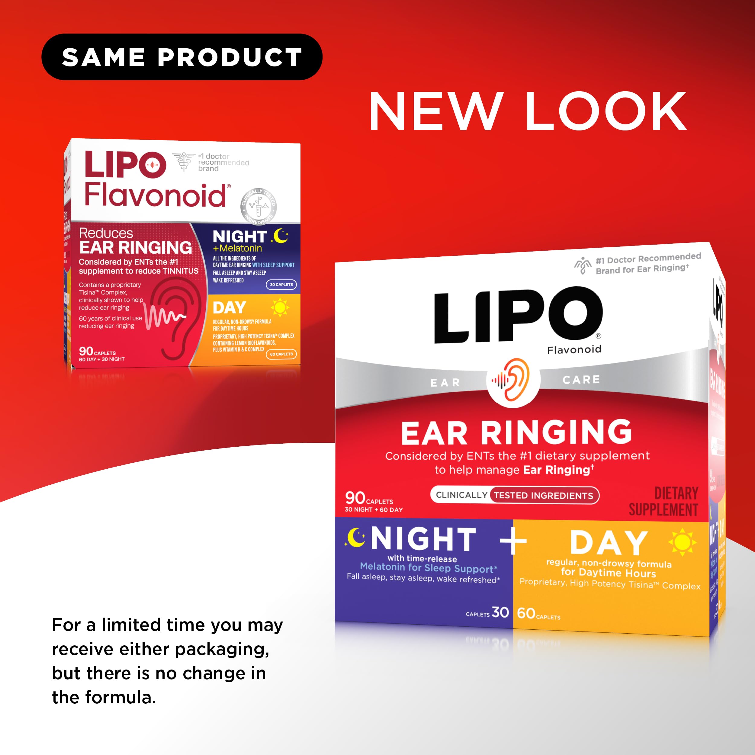 Back view of Lipo-Flavonoid Day & Night Combo Kit packaging