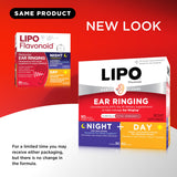 Back view of Lipo-Flavonoid Day & Night Combo Kit packaging