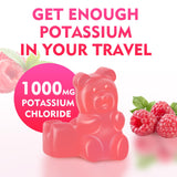 Back view of MEENCCD Potassium Chloride Gummies packaging