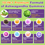 Back view of Mezqai Ashwagandha Gummies packaging