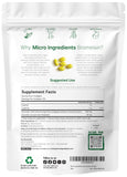 Back view of Micro Ingredients Bromelain Softgels packaging