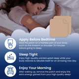 Back view of MONIER Sleep Patches packaging