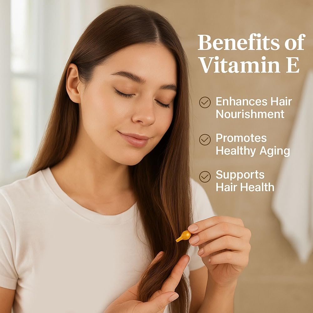Back view of NCB NCB TECHNOLOGY Vitamin E Capsules packaging