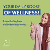 Back view of Noor Vitamins Adult Gummy Multivitamins packaging