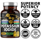 Back view of Number One Nutrition Potassium Iodide Tablets bottle
