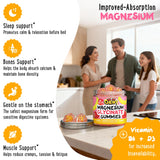 Back view of OH MY CHEWY Magnesium Gummies packaging with ingredient list