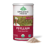 Back view of ORGANIC INDIA Psyllium Whole Husk 980g packaging