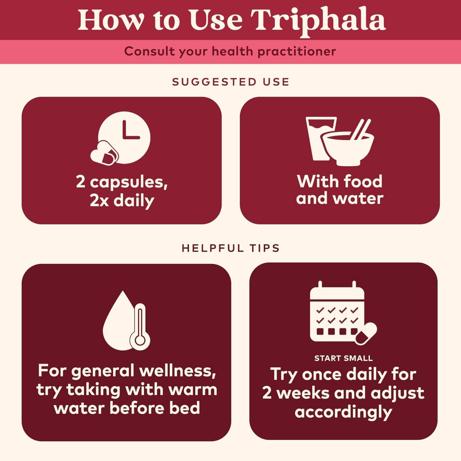 Back view of ORGANIC INDIA Triphala Herbal Supplement packaging
