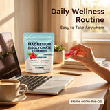 Back view of Organic Magnesium Bisglycinate Gummies packaging
