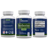Back view of ORGANIC VITALITY Berberine HCL bottle showing ingredients