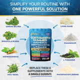 Back view of Parrox Corti-Smooth Gummies packaging