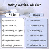 Back view of PETITE PLUIE Collagen Face Wrinkle Patches packaging