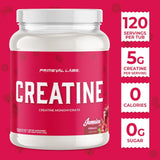 Back view of Primeval Labs Flavored Creatine packaging